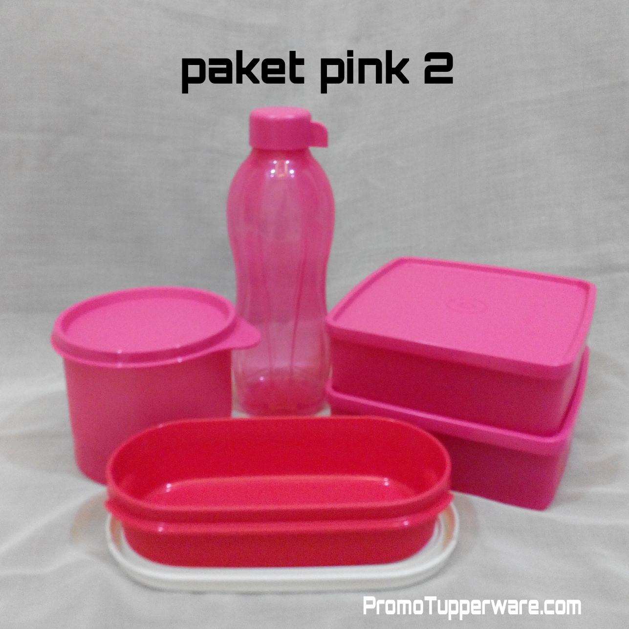 Paket Promo Tupperware Pink 2